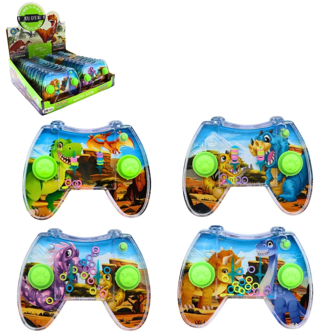 JEU D'EAU WATER GAME DINOSAURE 11CM - 4 MODELES ASSORTIS