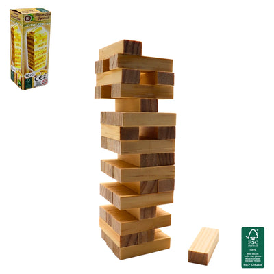 JEU DE LA TOUR INFERNALE EN BOIS 17CM