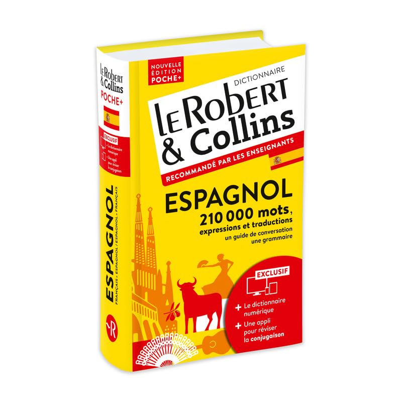 Dictionnaire Le Robert & Collins Poche Plus espagnol et sa version numérique à télécharger PC