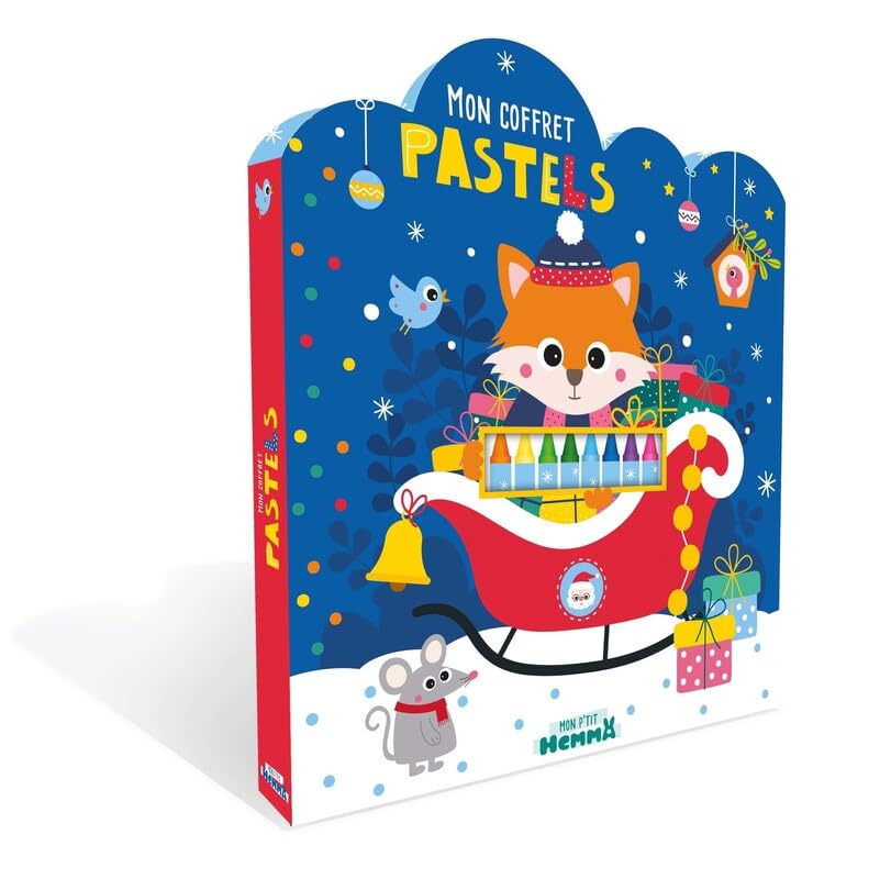 Mon P'tit Hemma – Mon coffret Pastels – Noël - Coffret créatif avec pastels – Dès 3 ans