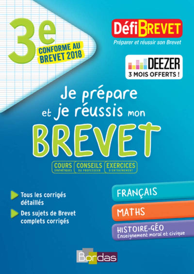 Defibrevet Préparer et réussir son Brevet 3e