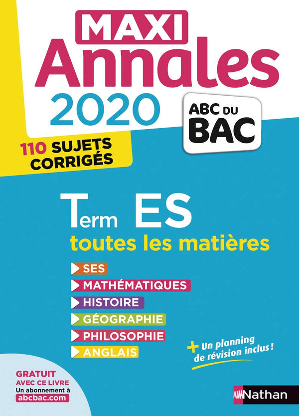 Maxi-annales ABC du Bac 2020 - Terminale ES (24)