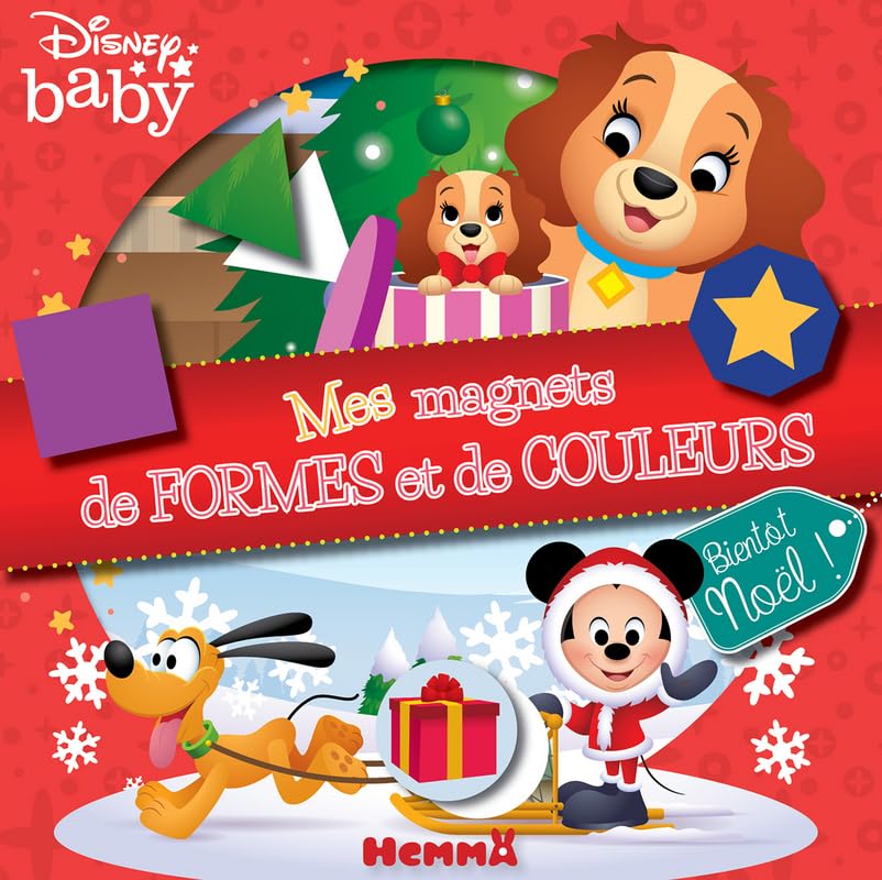 Disney Baby - Mes magnets de formes et de couleurs - Bientôt Noël ! - Coffret magnets - Dès 3 ans