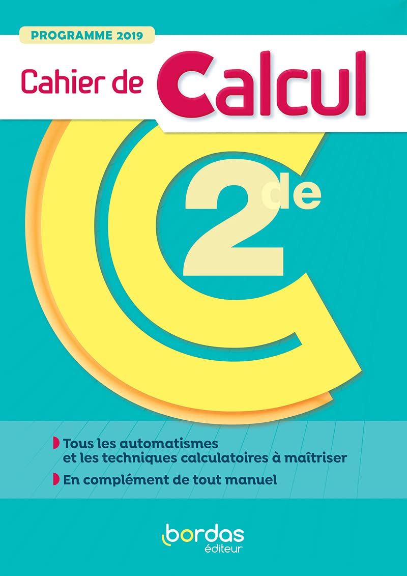 Cahier de Calcul - Mathématiques 2de