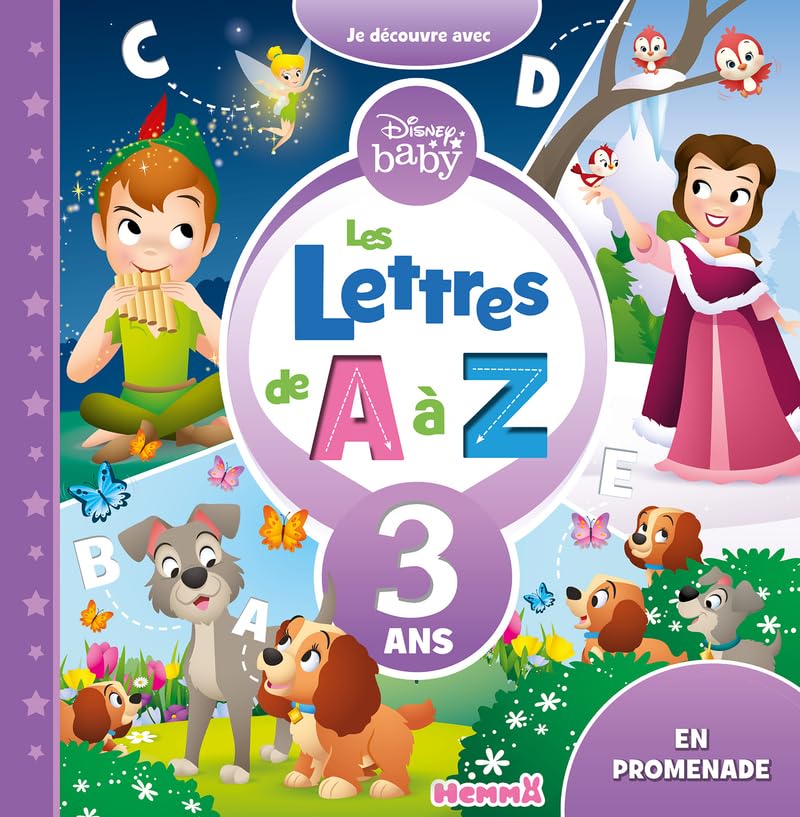 Disney Baby - Je découvre avec Disney - Les lettres de A à Z- Apprentissage des premières notions- Dès 3 ans