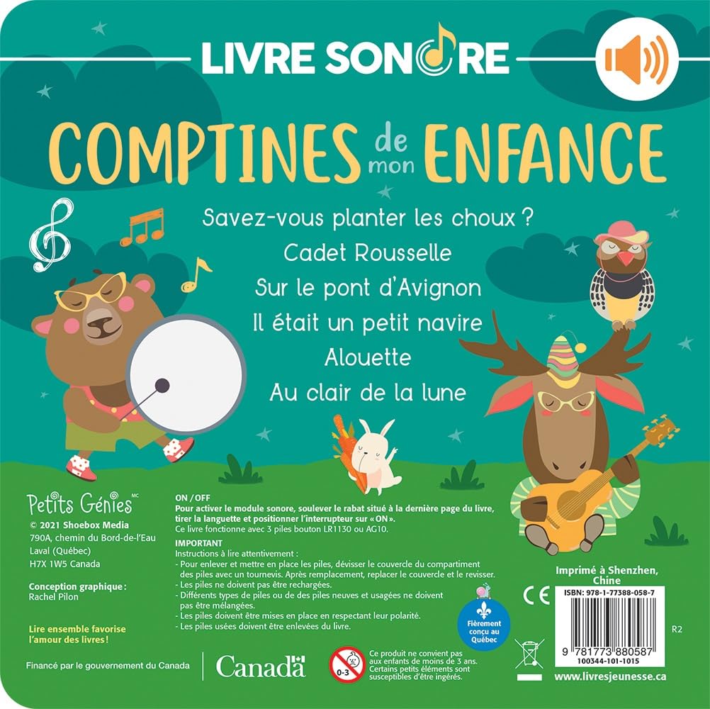 Comptines de mon enfance: Livre sonore
