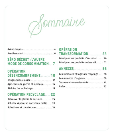 Opération zéro déchet