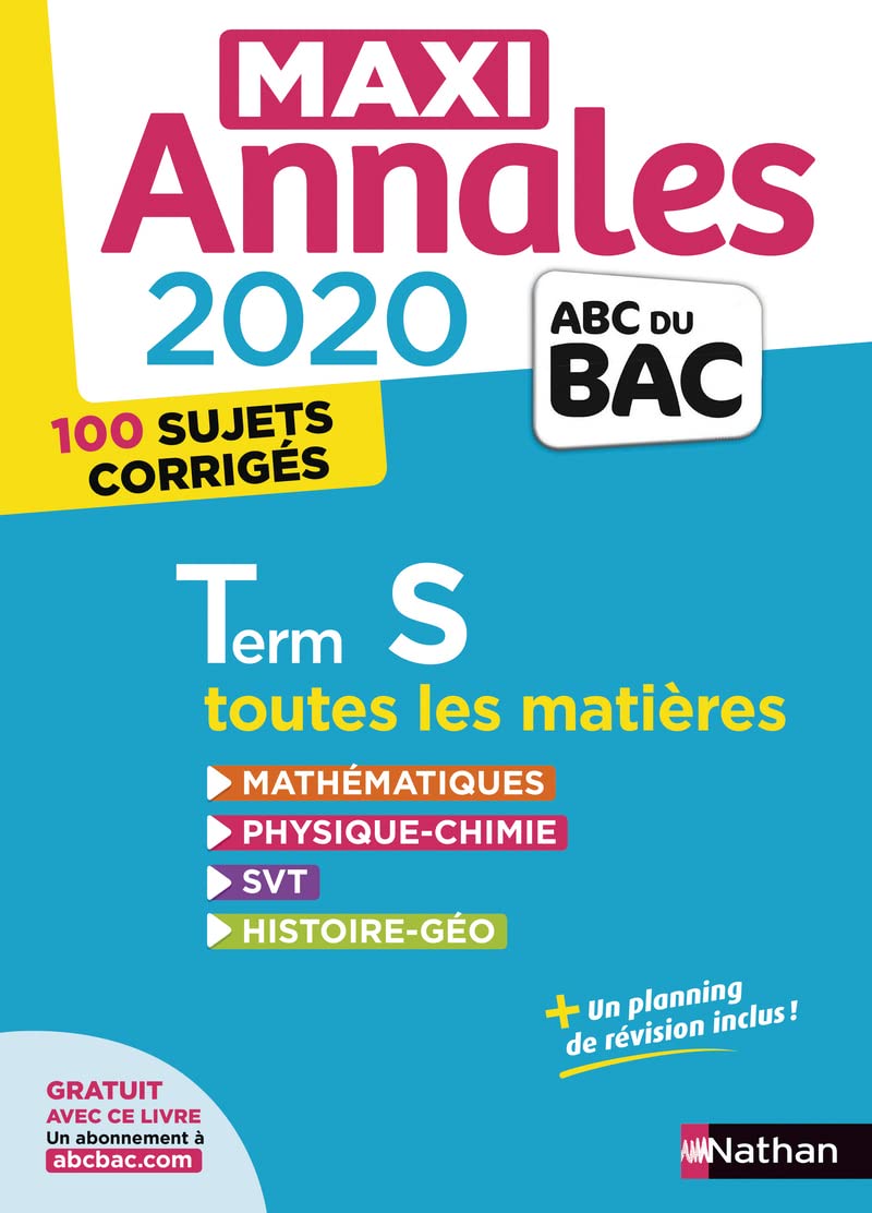 Maxi-annales ABC du Bac 2020 - Terminale S (23)