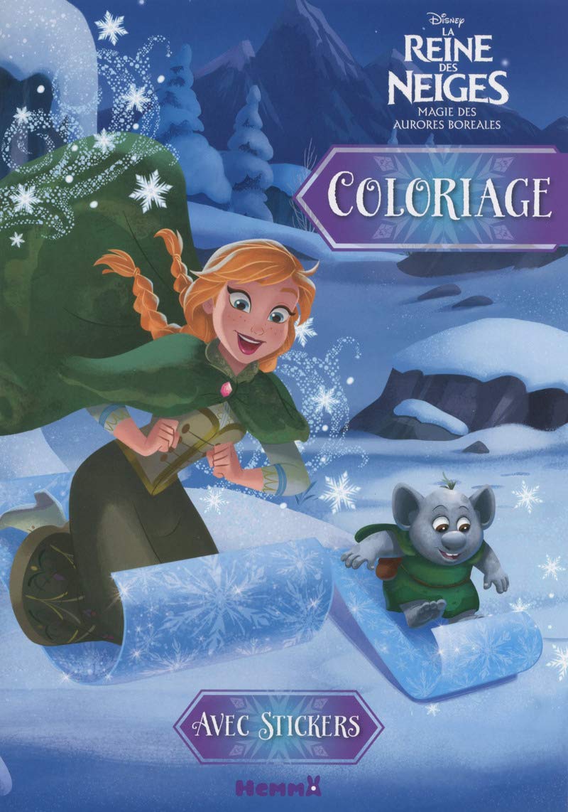 Disney La Reine des Neiges - La Magie des Aurores Boréales - Coloriage avec stickers