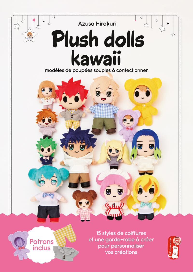 Plush dolls kawaii: modèles de poupées souples à confectionner