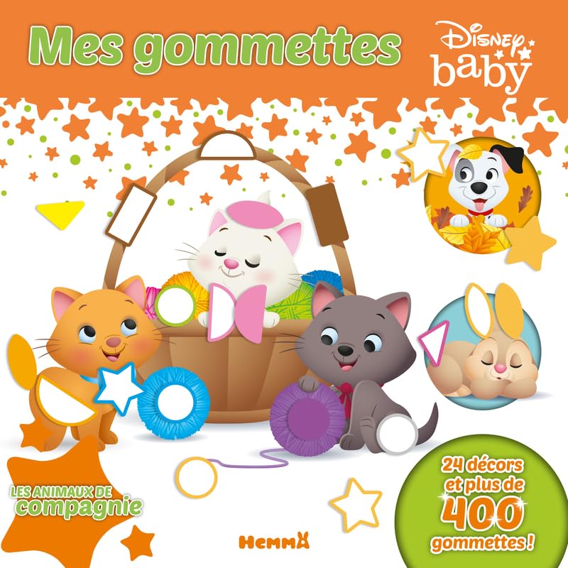 Disney Baby - Mes gommettes - Les animaux de compagnie - Livre de gommettes - Dès 3 ans