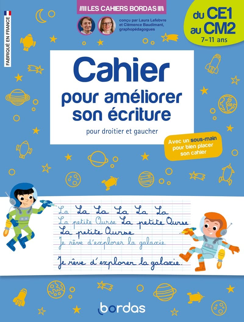 Cahier pour améliorer son écriture - du CE1 au CM2