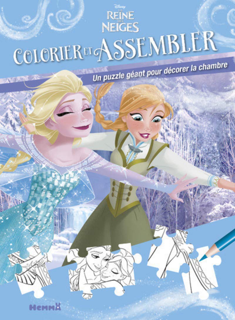 Disney La Reine des Neiges - Colorier et assembler