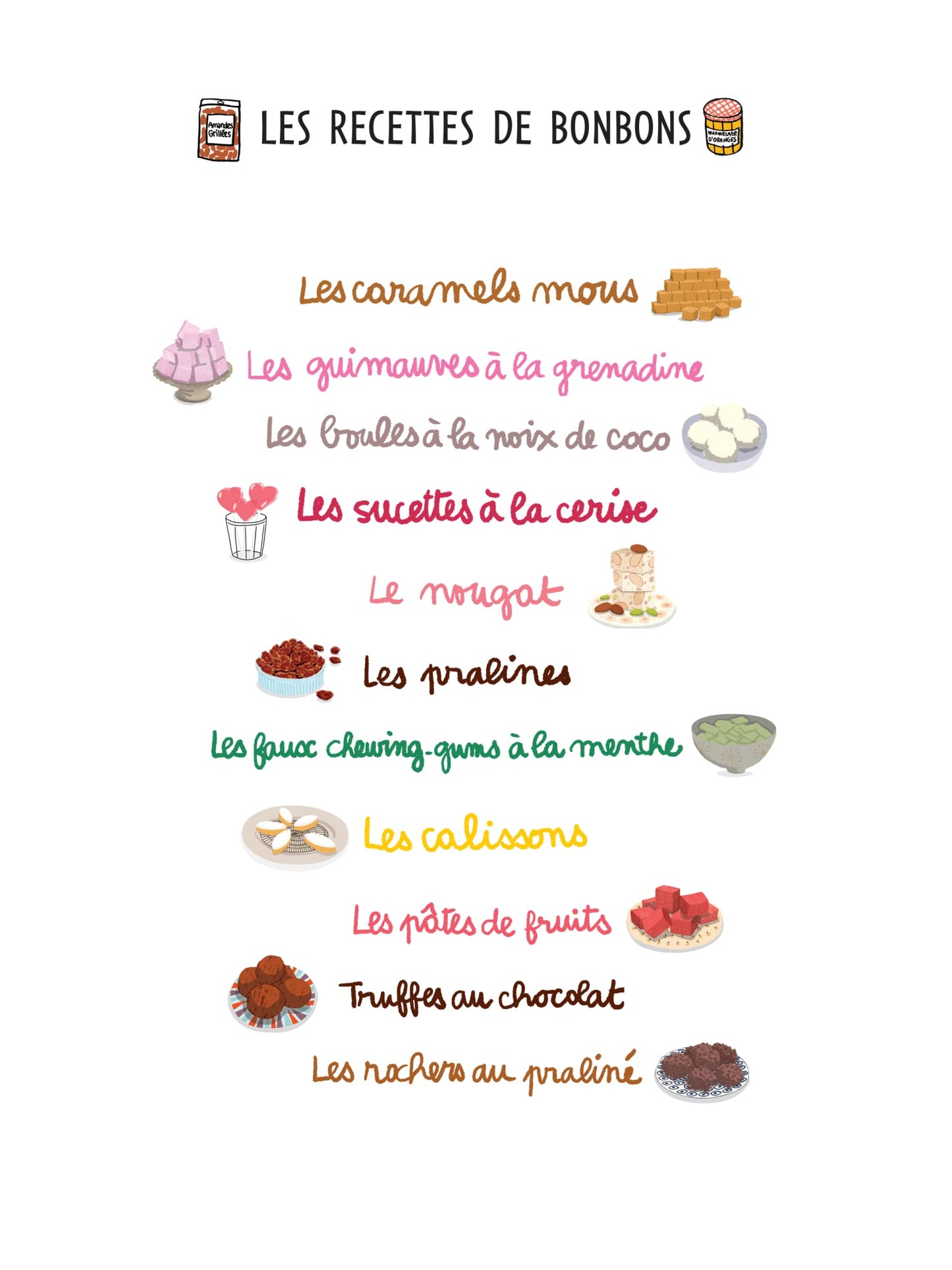 C’est délicieux ! Les bonbons et les petits gâteaux