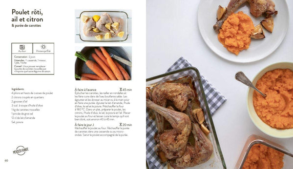 Batch cooking libre - Dîners légers - 50 recettes pour composer soi-même sa semaine à l'avance