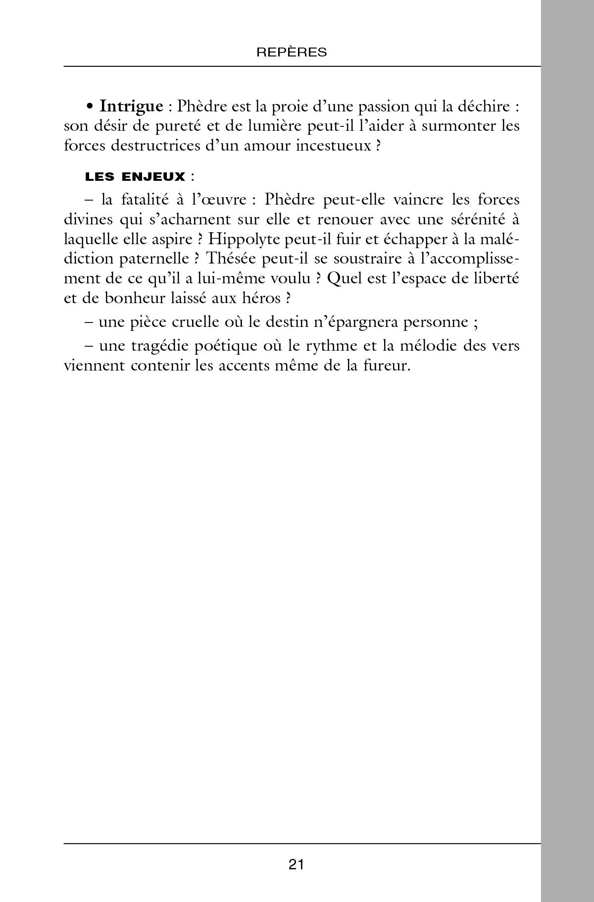 Classiques Bordas - Phèdre - Racine