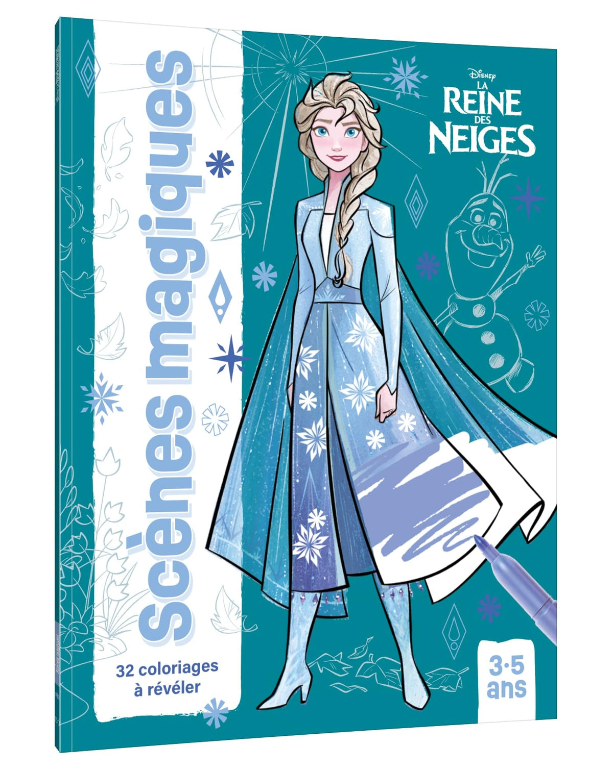 LA REINE DES NEIGES - Scènes magiques (3+) - Disney: 32 coloriages à révéler
