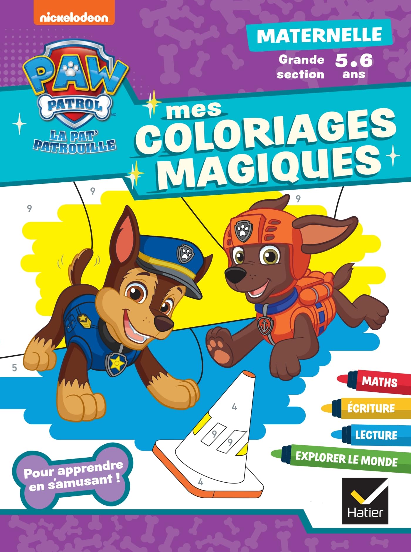 Mon coloriage magique Pat'Patrouille GS - 5 ans: Pour apprendre en s'amusant