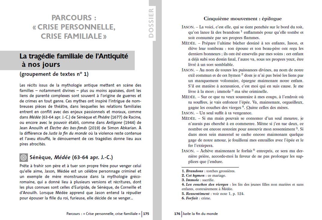 Juste la fin du monde, Jean-Luc Lagarce - Bac de français 2024 (1ères générale et technologiques) - Parcours : crise personnelle, crise familiale - Étonnants Classiques