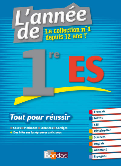 L'Anne de la 1re Es - Tout pour Réussir