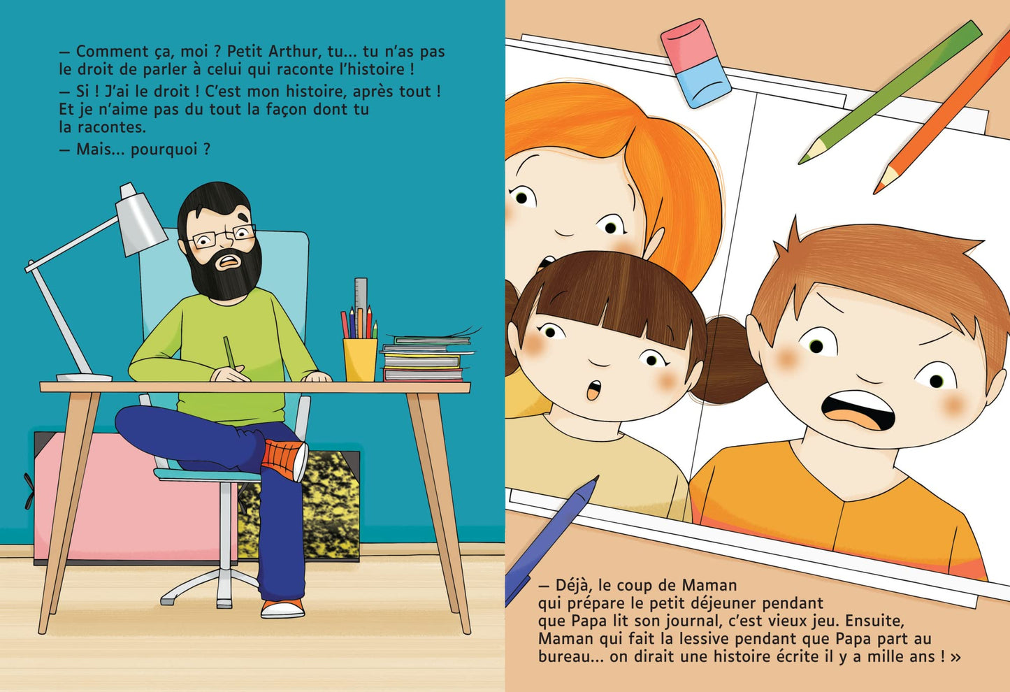 Le sac à dos rose - Edition en gros caractères