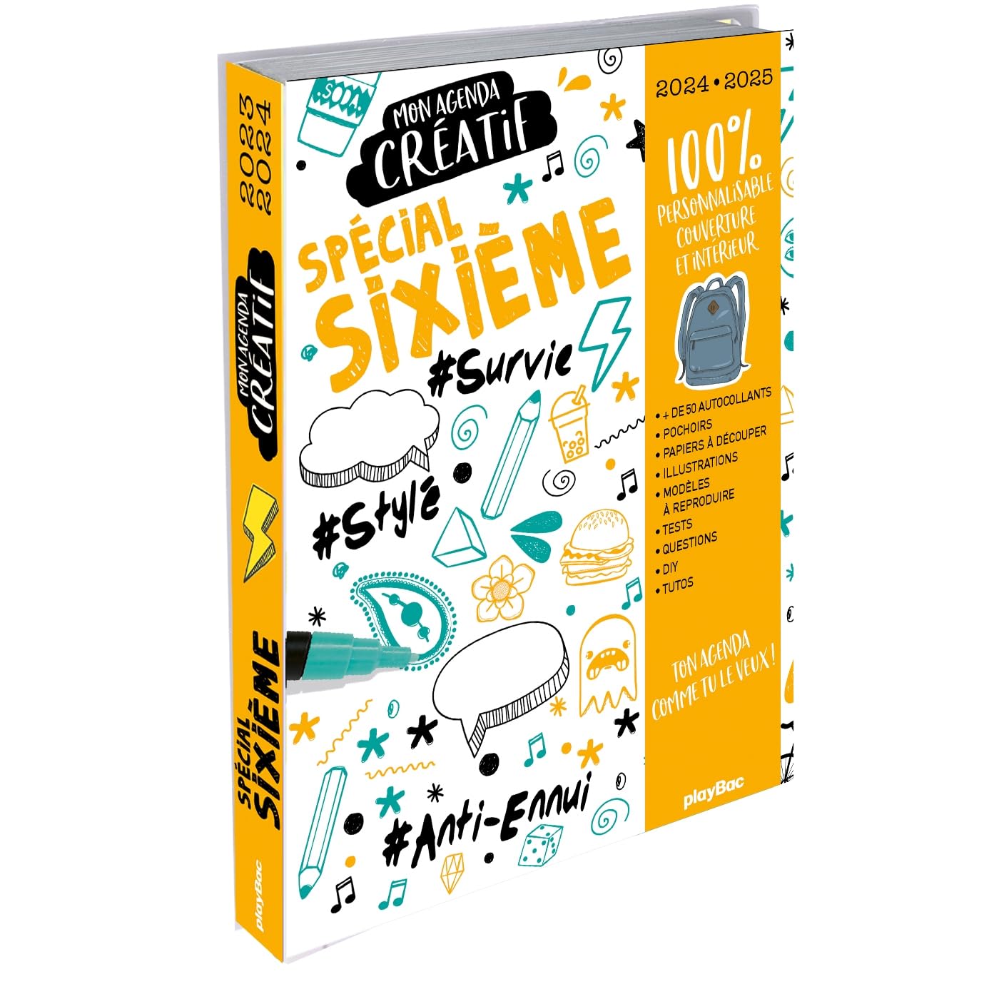 Mon agenda créatif spécial sixième 2024-2025