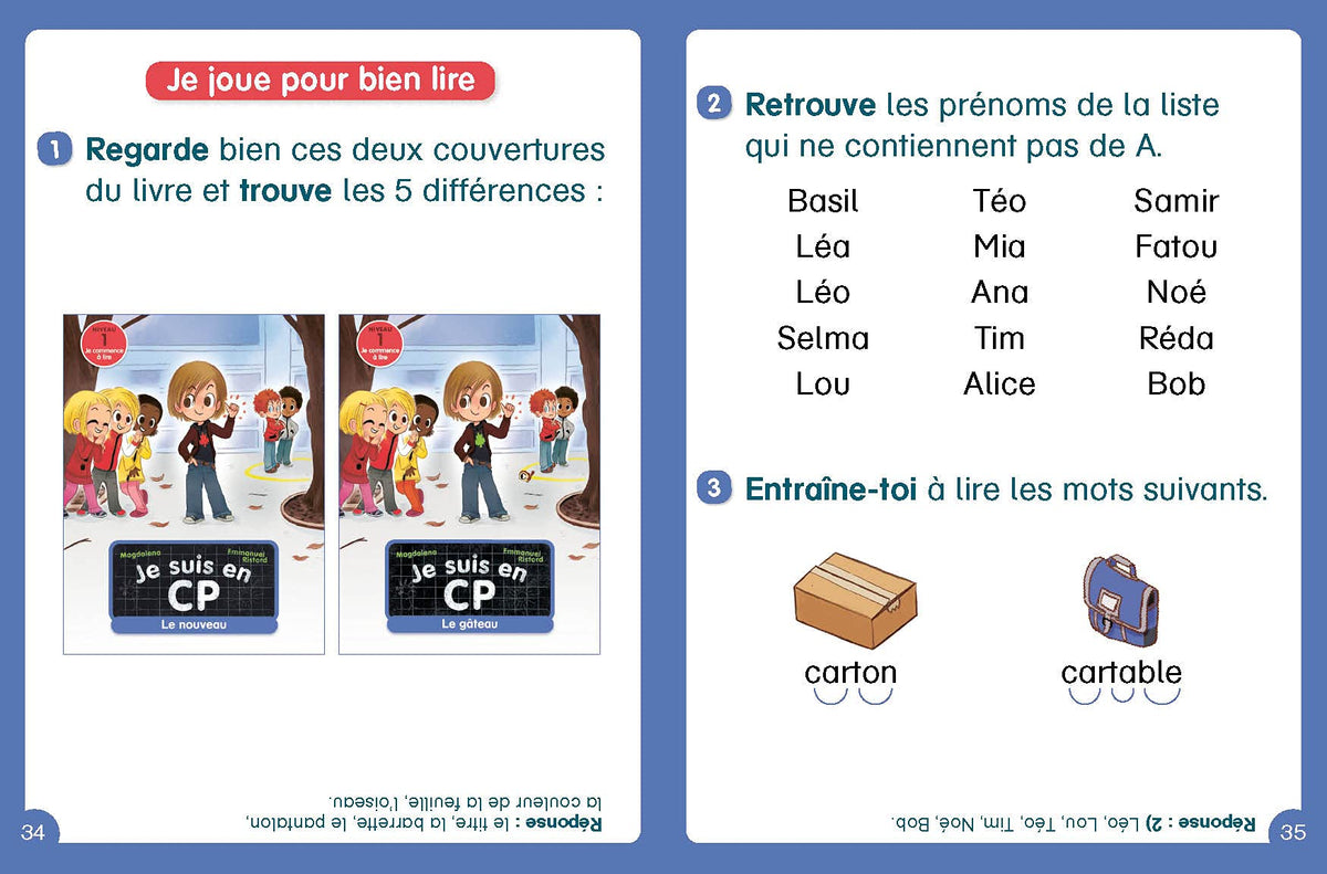 Je suis en CP - Niveau 1 - Le nouveau