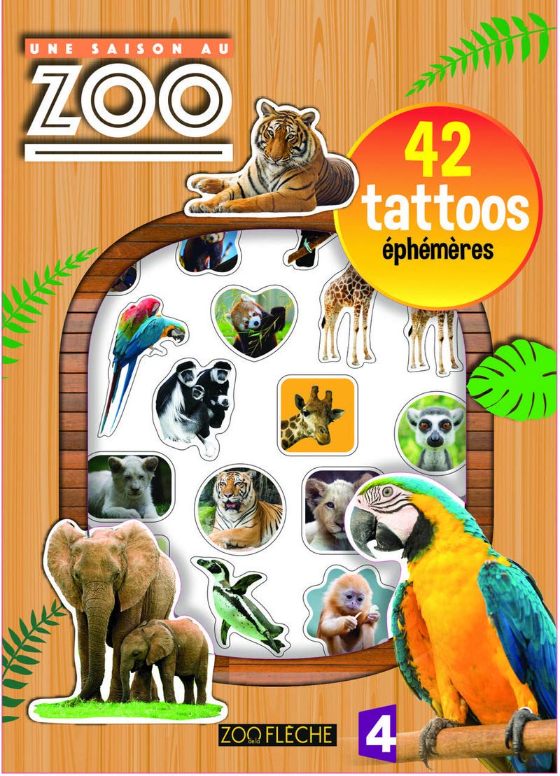 Une Saison au zoo - 42 tattoos éphémères