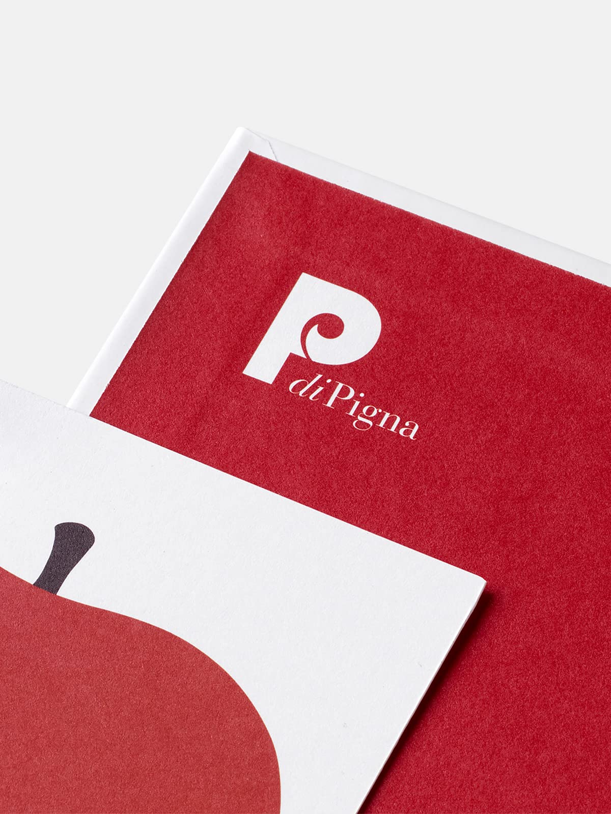 PdiPigna - ENZO MARI Collection - Carnet ligné A5 couverture semi-rigide, DANESE Uno, La pomme
