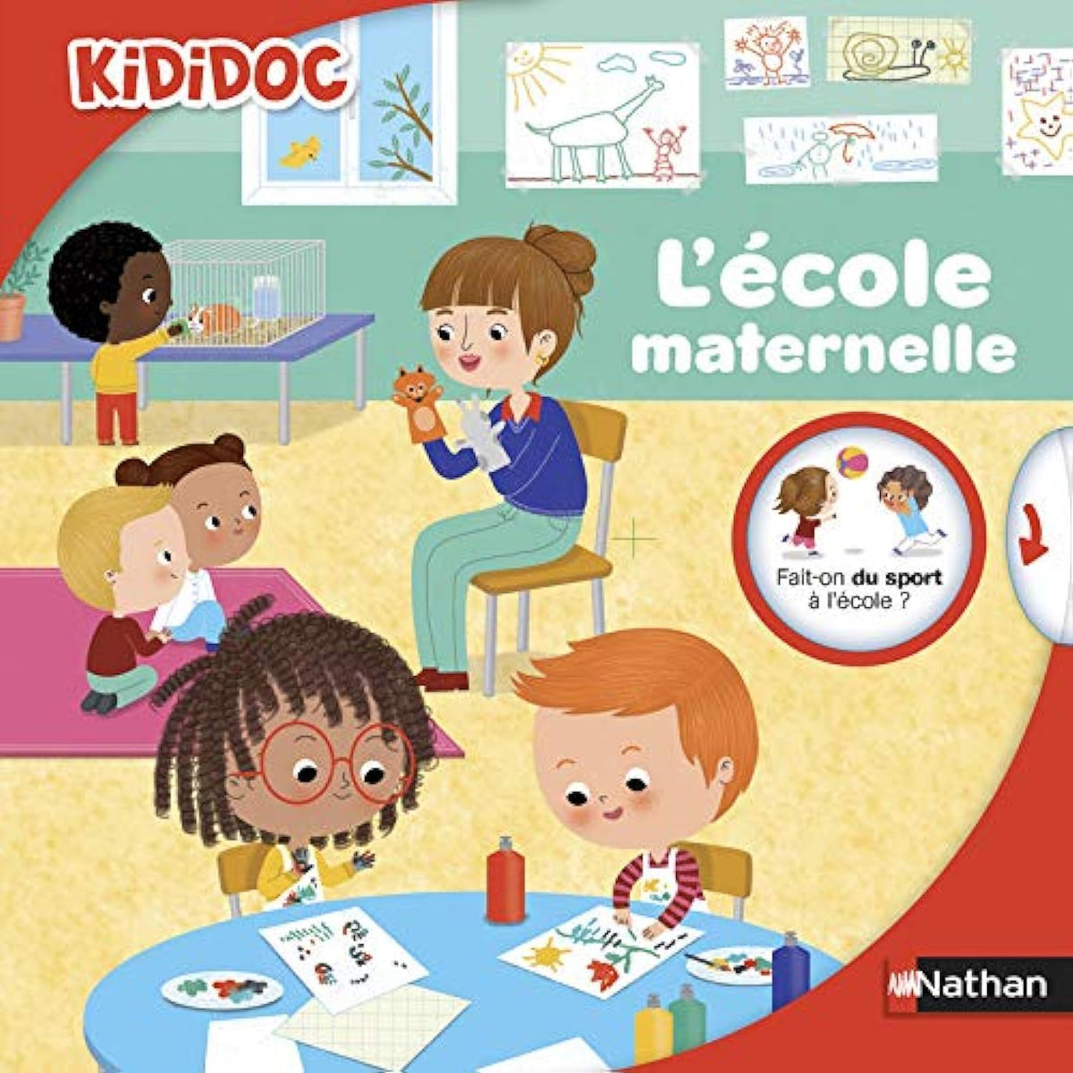 L'école maternelle - livre animé Kididoc - Dès 3 ans