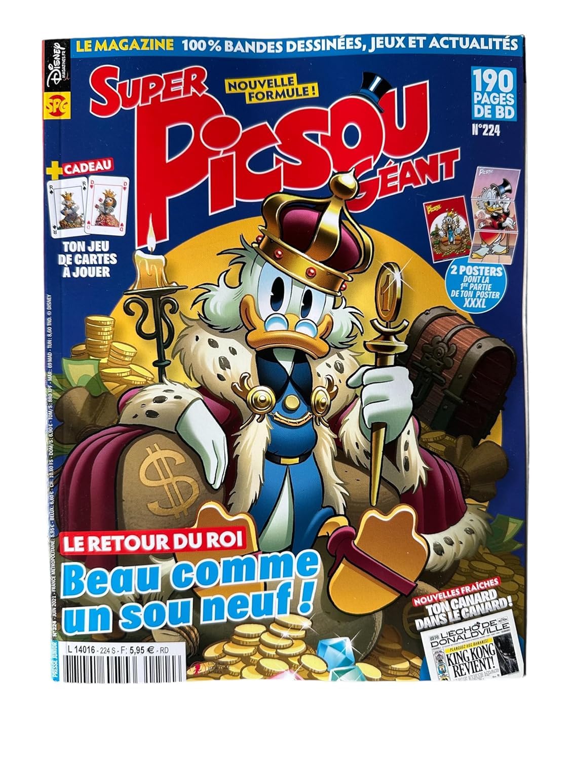 Super Picsou Géant Numéro 224 : Le retour du roi, beau comme un sou neuf !