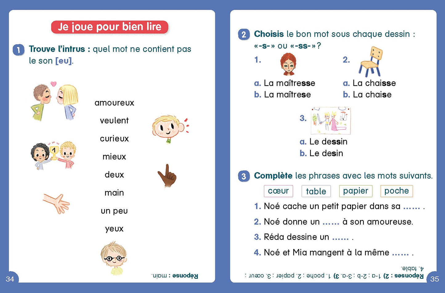 Je suis en CP - Niveau 3 - Les amoureux