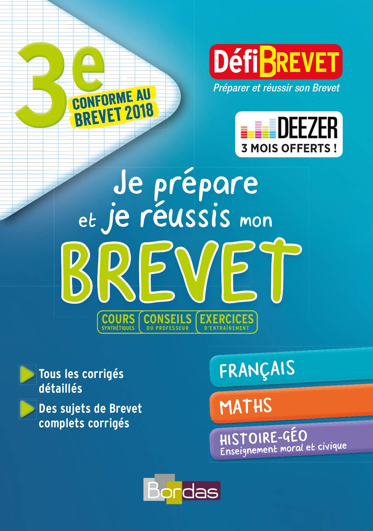 Defibrevet Préparer et réussir son Brevet 3e
