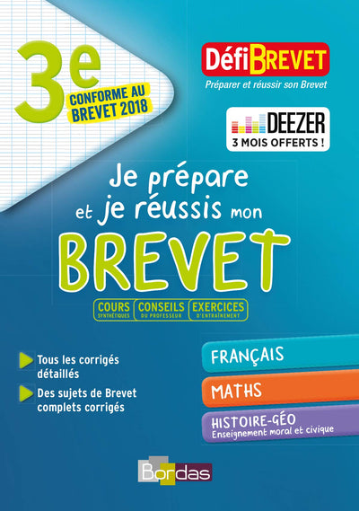 Defibrevet Préparer et réussir son Brevet 3e