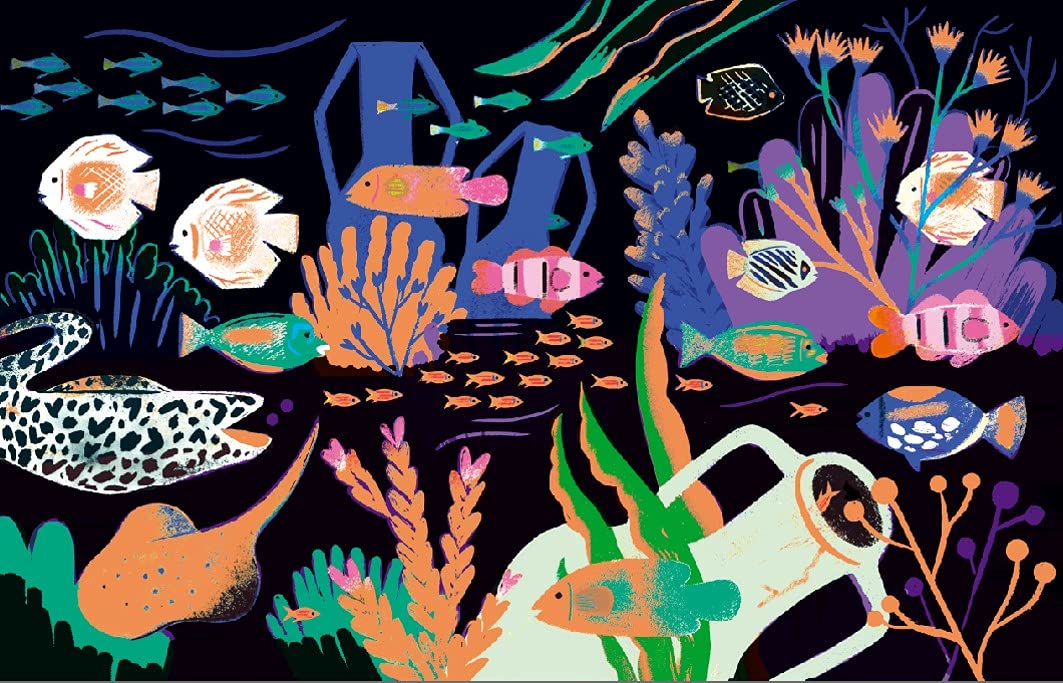 Cartes à gratter Océans Pochette avec 5 grandes cartes à gratter Dès 6 ans