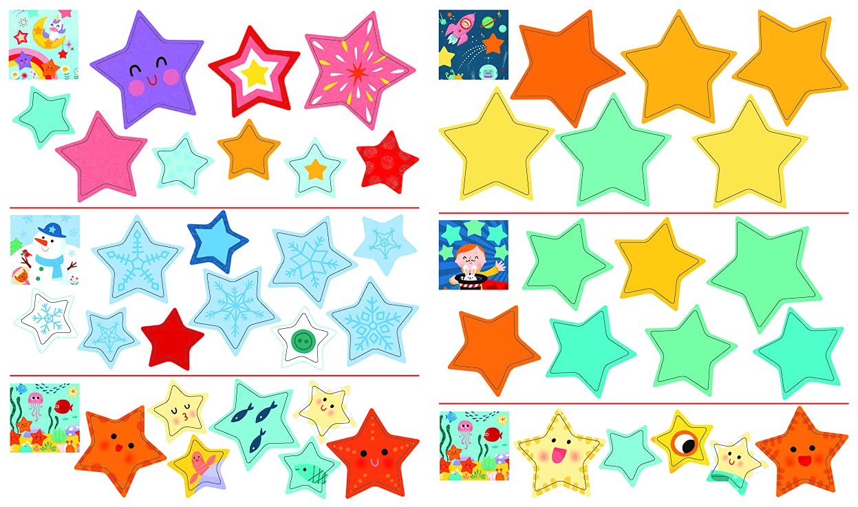 Autocollants Les formes - Les étoiles -Dès 3 ans