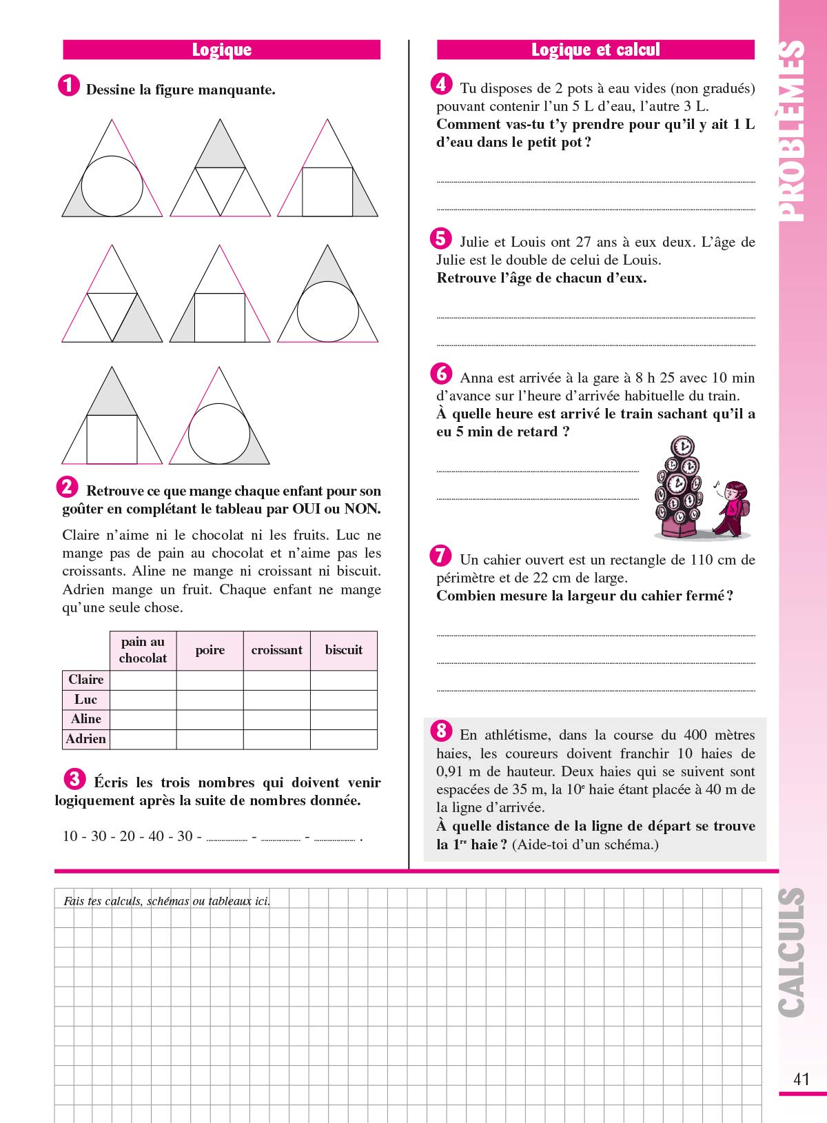 Cahier de problèmes de maths CM2 (ancienne édition)