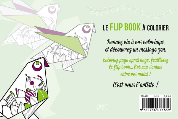 Mini message - histoire d'un oiseau à colorier et à animer