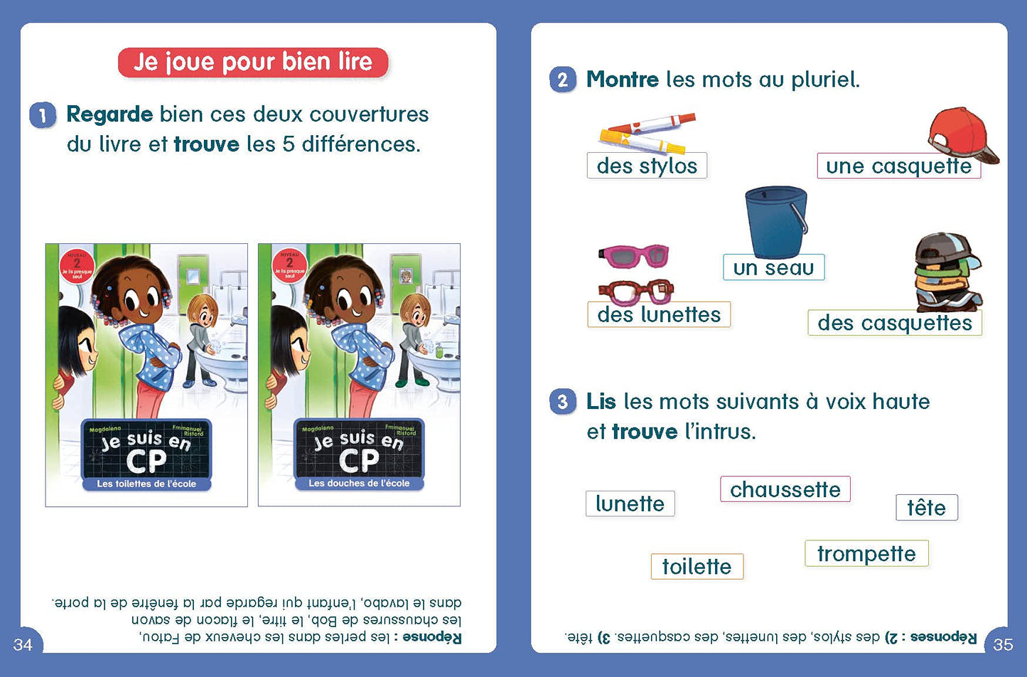 Je suis en CP - Niveau 2 - Les toilettes de l'école