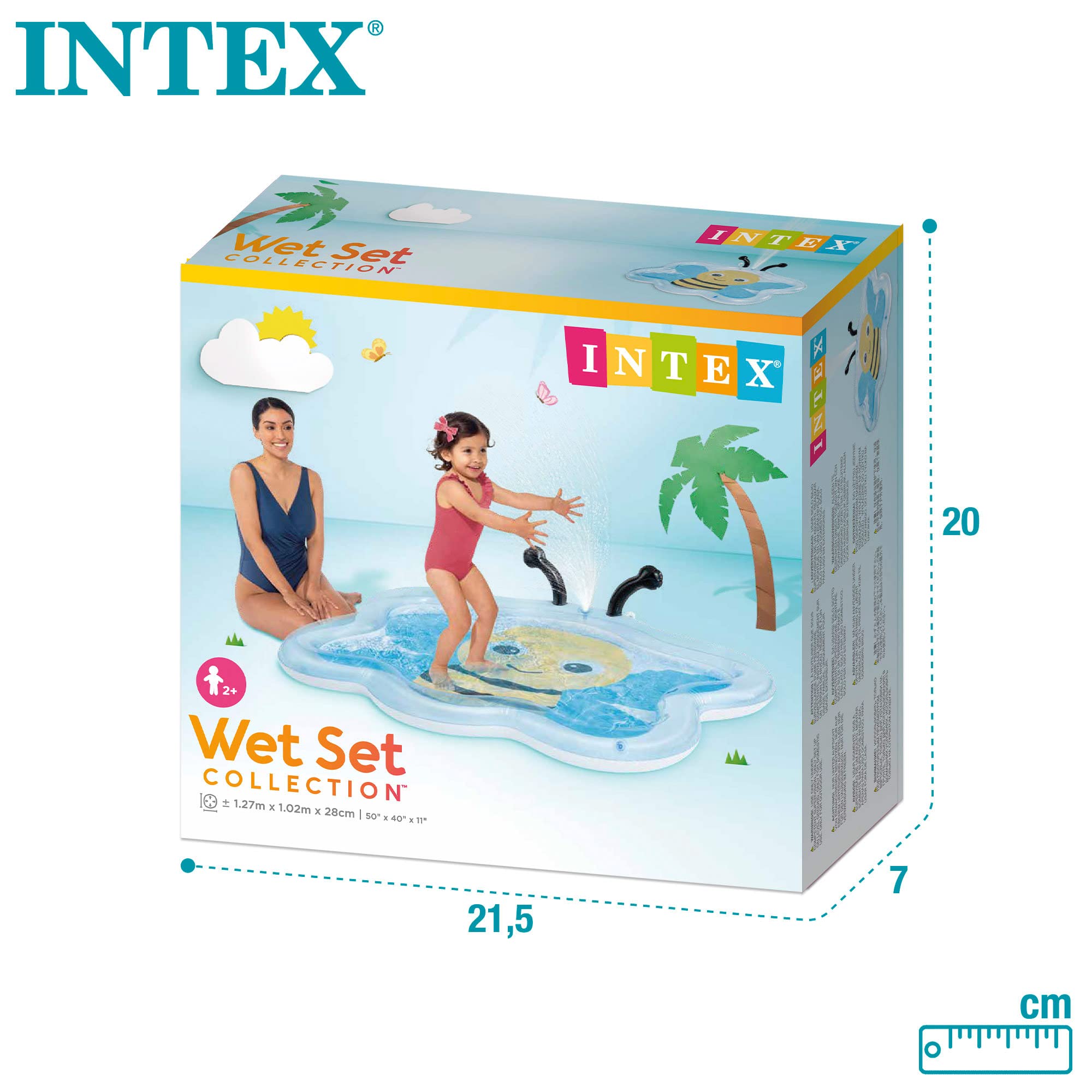 Intex piscinette Fontaine Abeille Multicolore