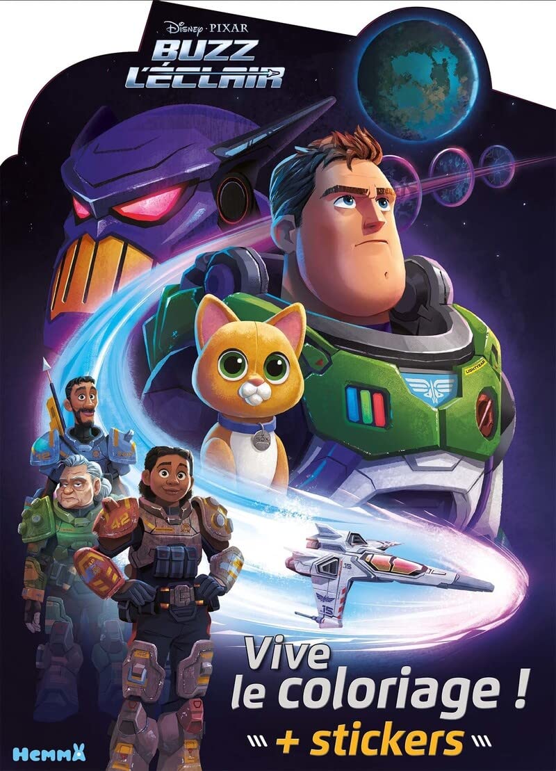 Disney Pixar Buzz l'Éclair – Vive le coloriage ! – Livre de coloriage avec stickers – Dès 4 ans