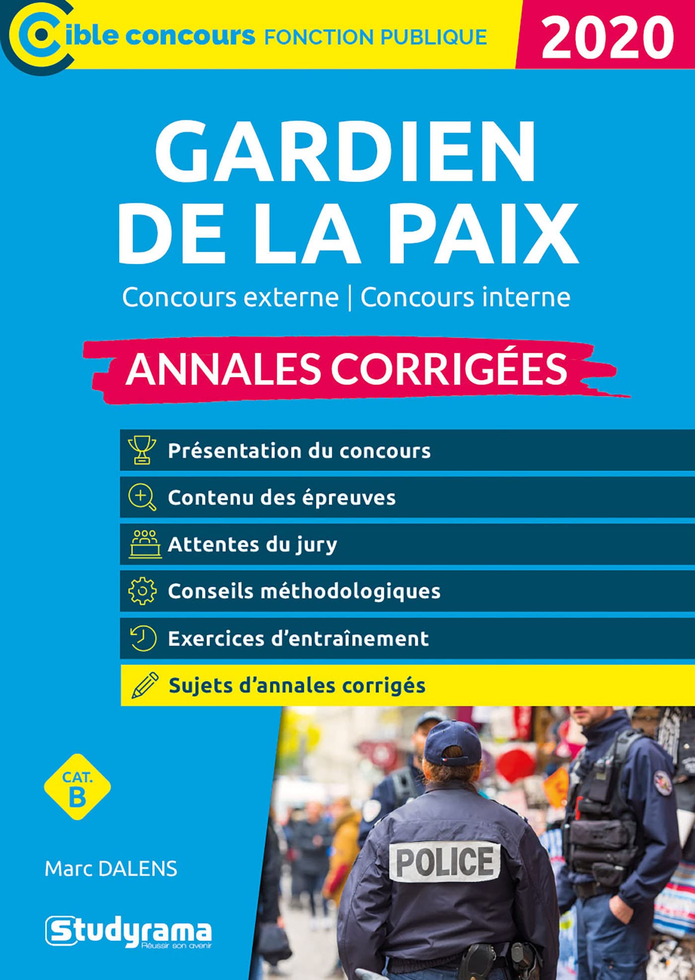 Annales corrigées Gardien de la paix