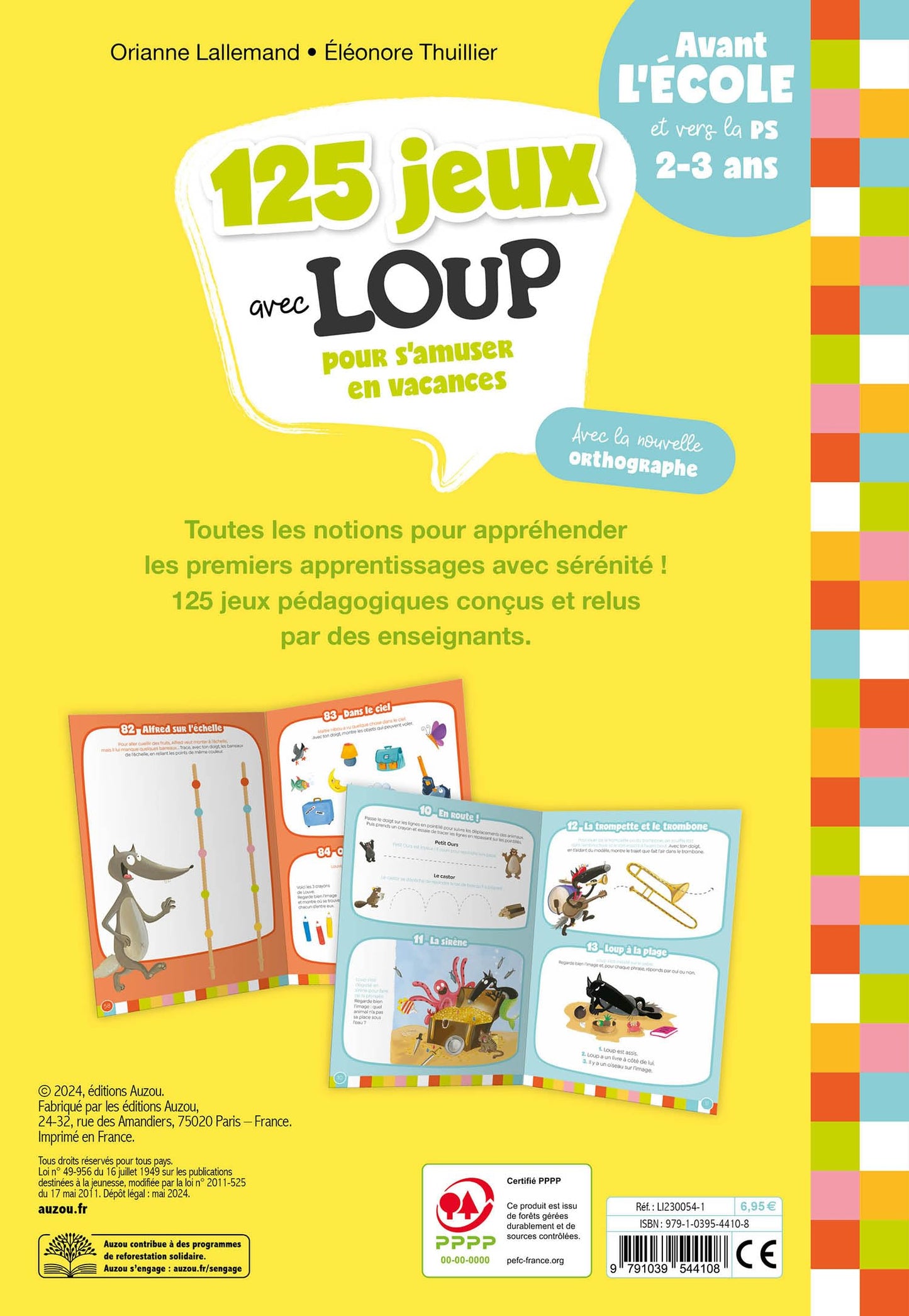 125 JEUX AVEC LOUP - AVANT L'ECOLE ET VERS LA PS