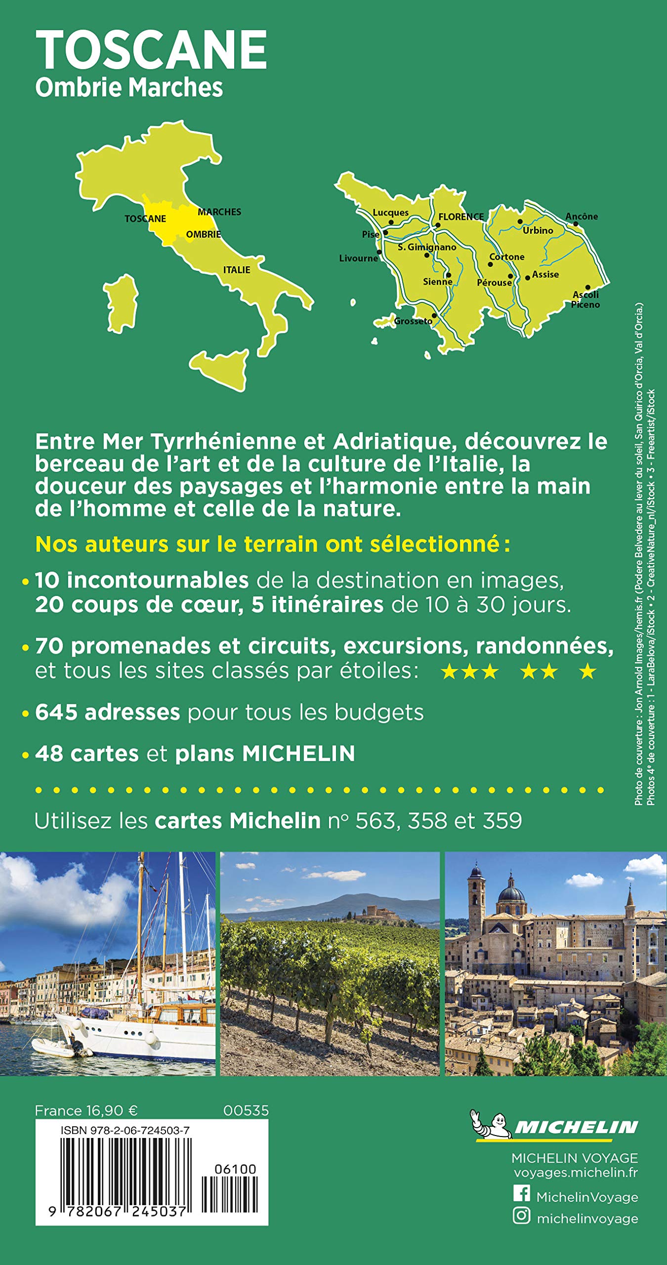 Guide Vert Toscane, Ombrie