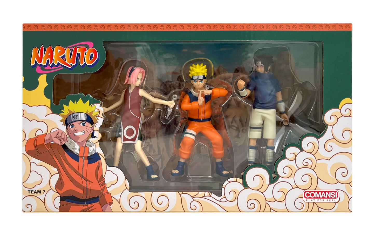 Comansi Naruto Lot de 3 Figurines Non articulées de, Sasuke et Sakura 10 cm