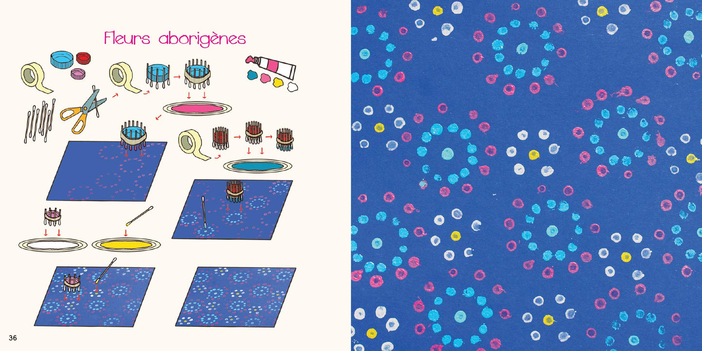 Mon petit atelier d'artiste : tampon et impression