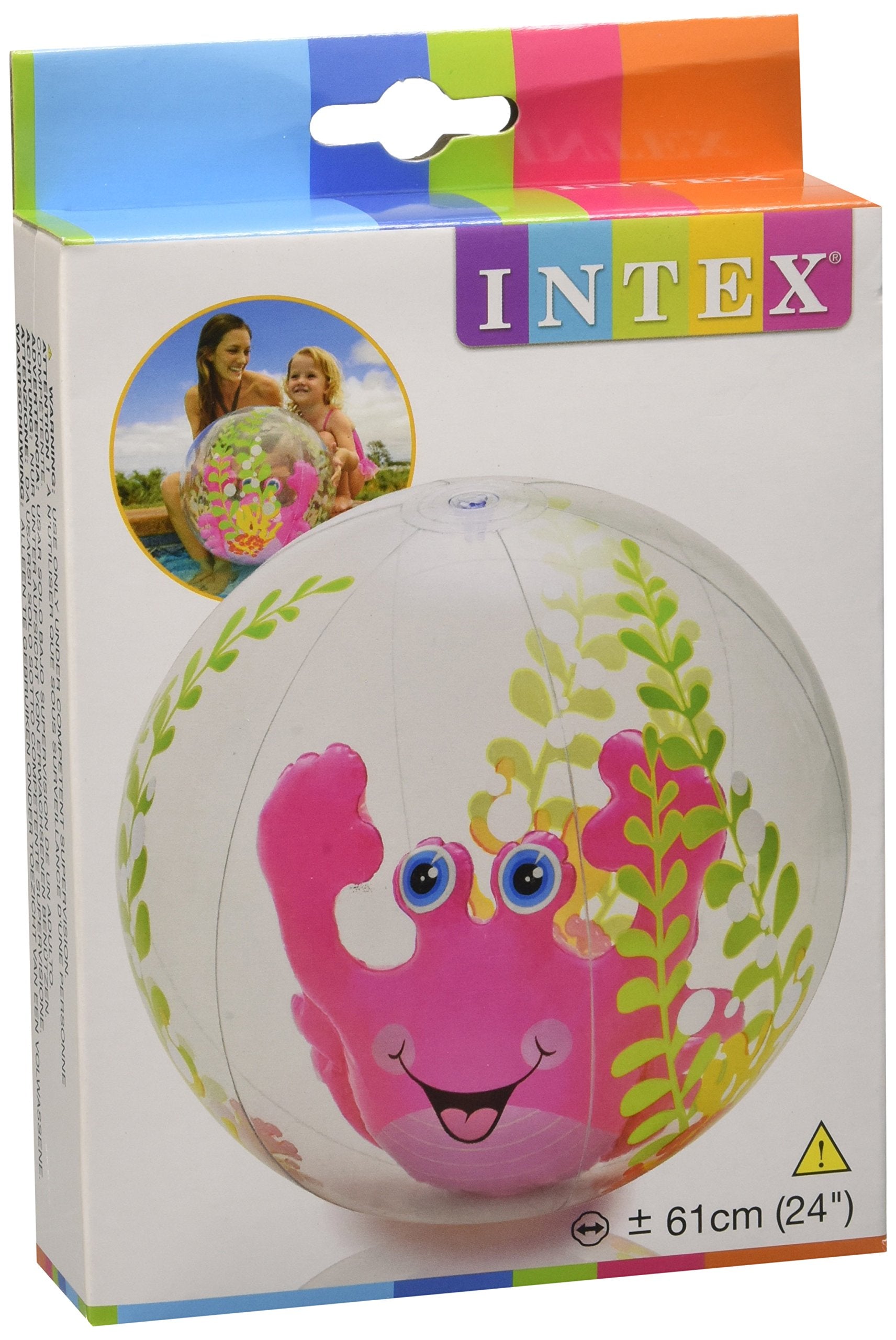 Intex - 58031NP - Jeu de Plein Air - Ballon Aquarium - Rose