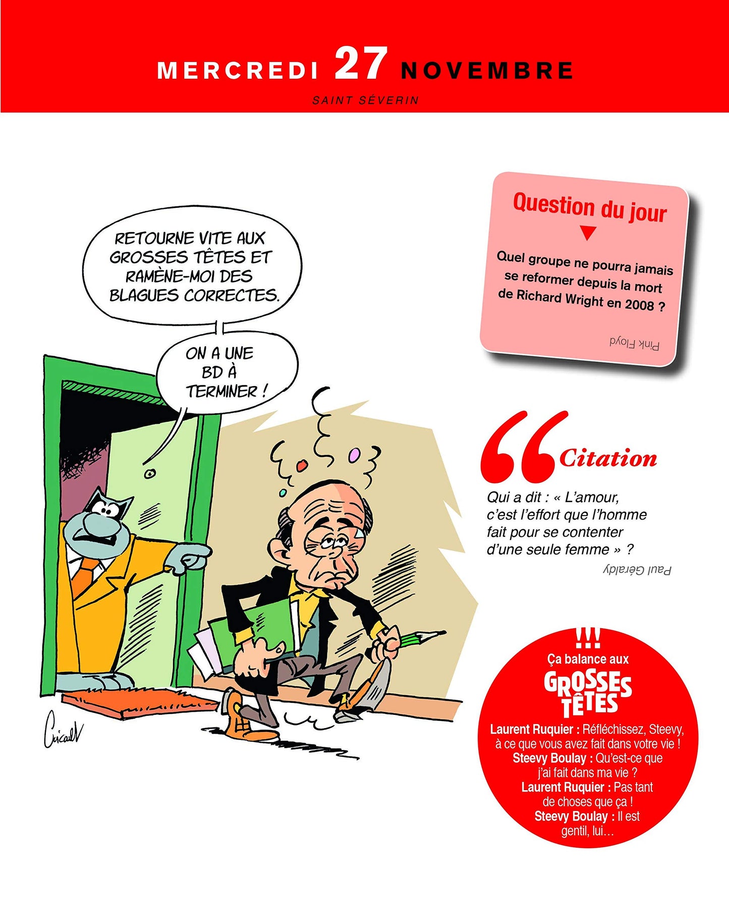 L'almanach des Grosses Têtes 2019