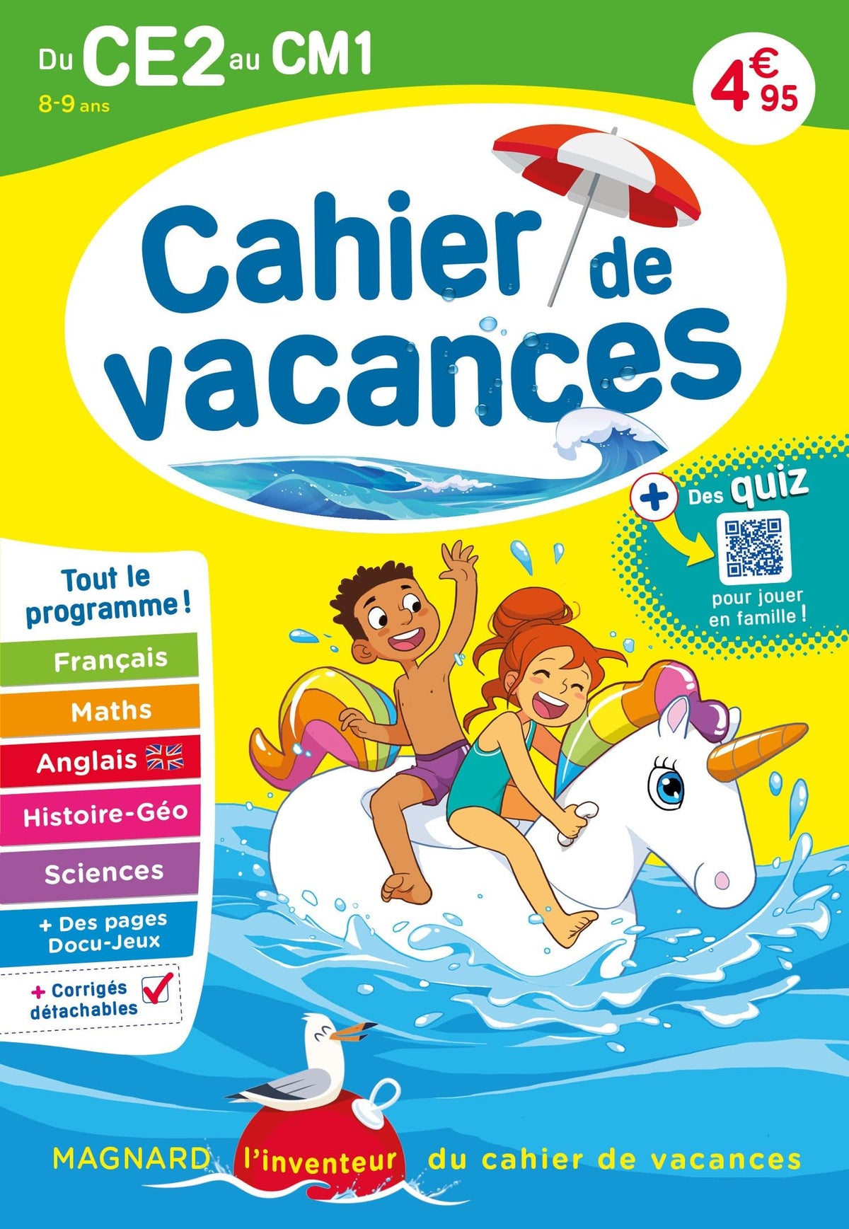 Cahier de vacances 2025, du CE2 vers le CM1 8-9 ans: Magnard, l’inventeur du cahier de vacances