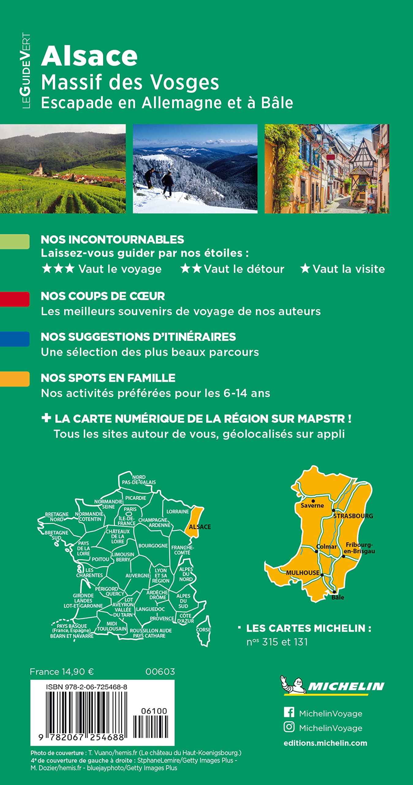 Guide Vert Alsace, Vosges